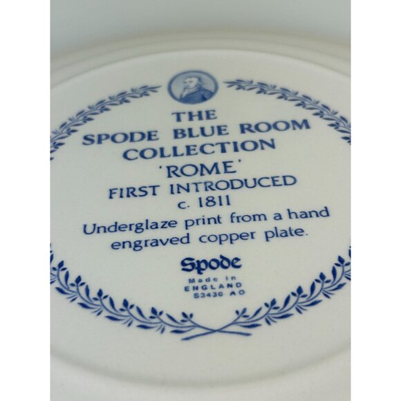 Spode Blue Room Collection Plate ROME 10.5" Made in England Home Decor European - Picture 10 of 14